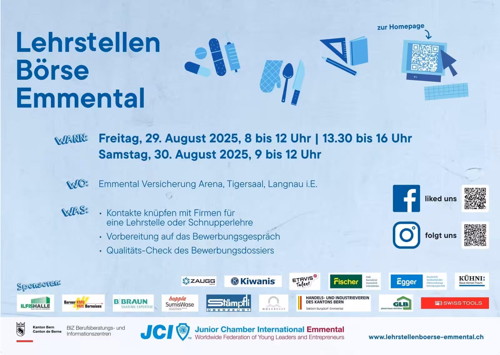 Lehrstellenbörse Langnau 29.-30. August 2025